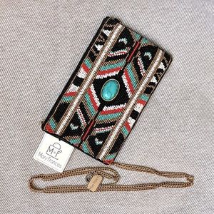 Mary Frances Beaded Phone Bag Clutch Purse